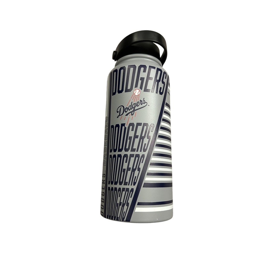 Great American Products Water Bottle Unisex 32oz Grey Like New Dodgers MLB Flask